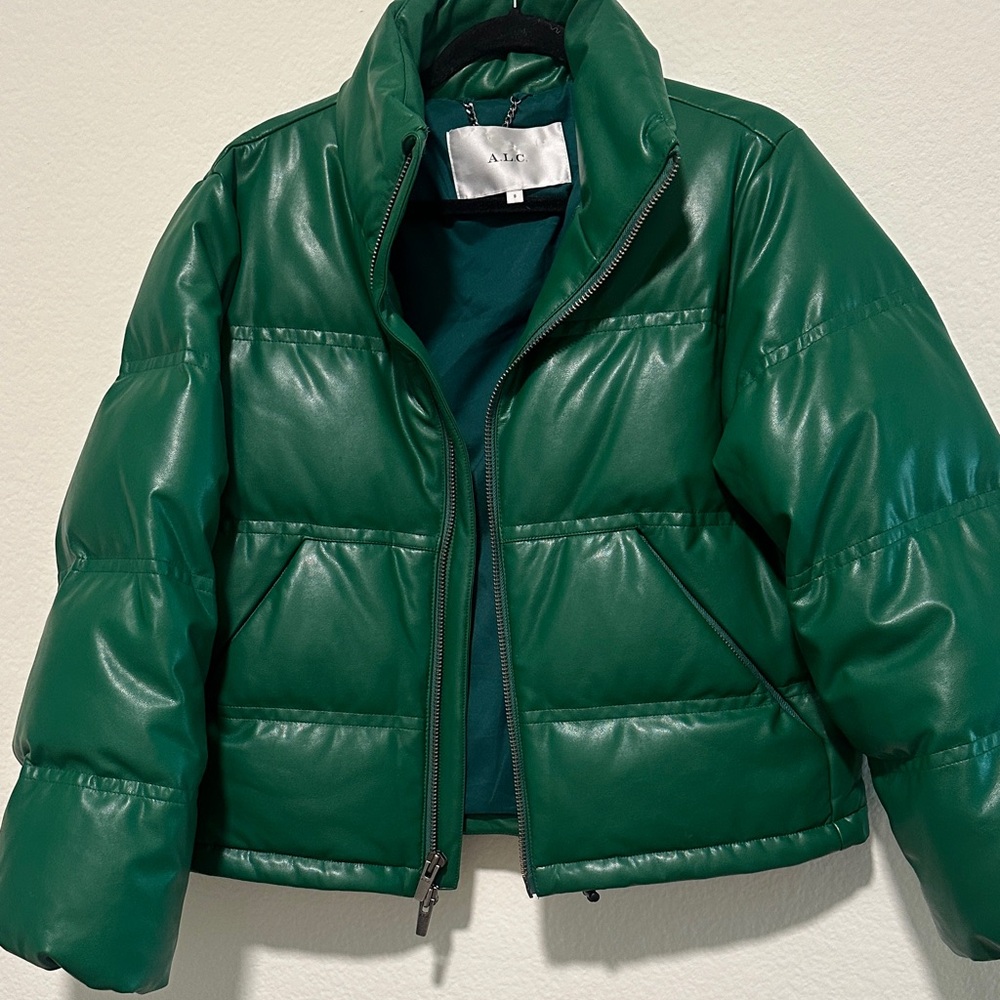 A.L.C. Emerald Green Puffer Jacket